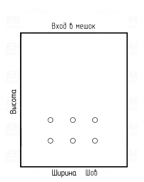 Мешок ПСД 80мкм 490x840мм пробивные отверстия Мешок ПСД 80мкм 490x840мм пробивные отверстия
